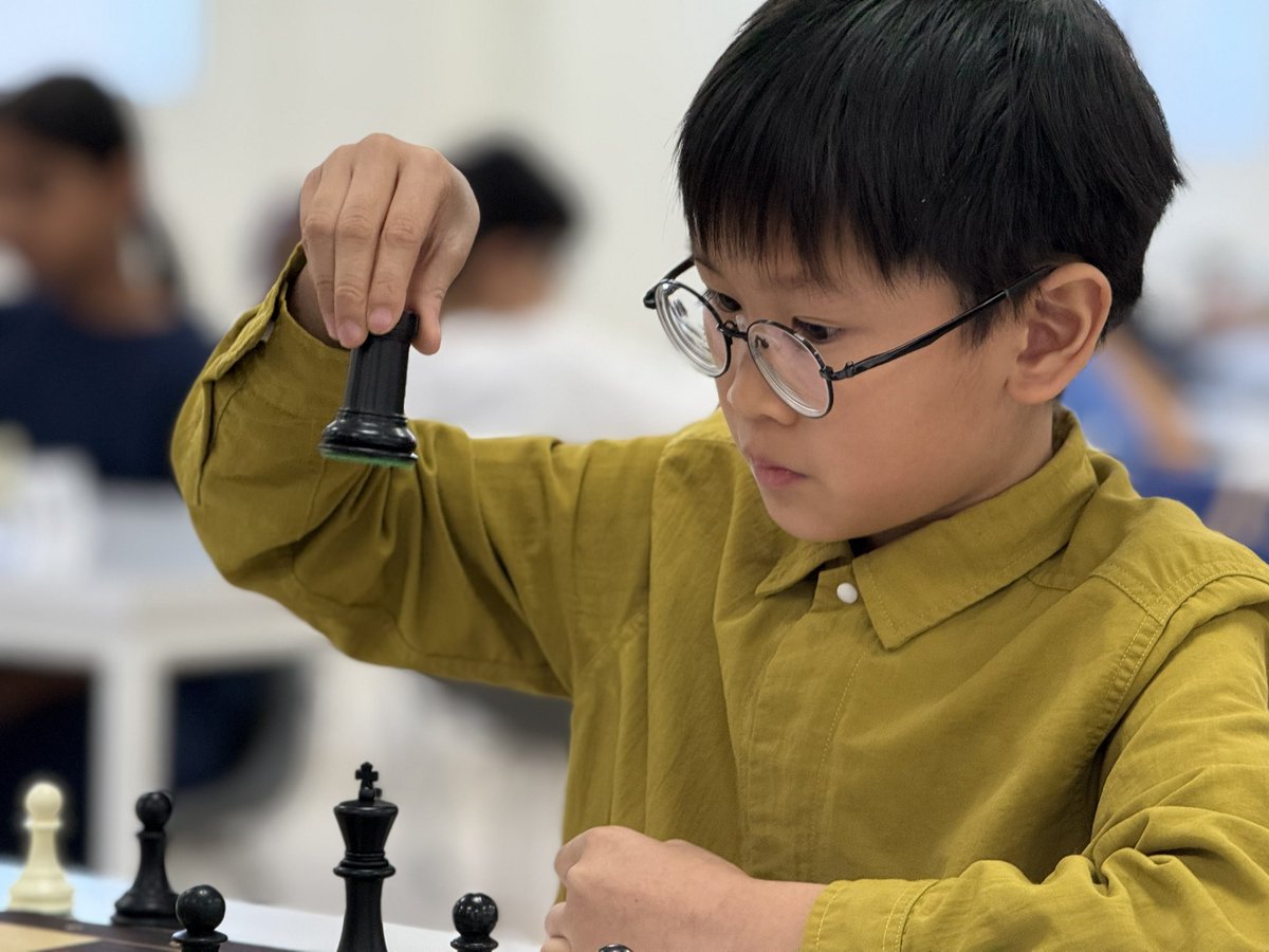 ARChessAcademy's tweet photo. What a fantastic day at Reigate Grammar School Riyadh ♟️

Over 50 young players took part in our inter-schools chess tournament in Qurtuba.

Congrats to our winners:
🥇 Yassin Soliman
🥈 Saarang Modi
🥉 Sofia El Zyoud

We’re excited for the next schools tournament on 23 May! ♟️✨ https://t.co/M3NXmIEdAq