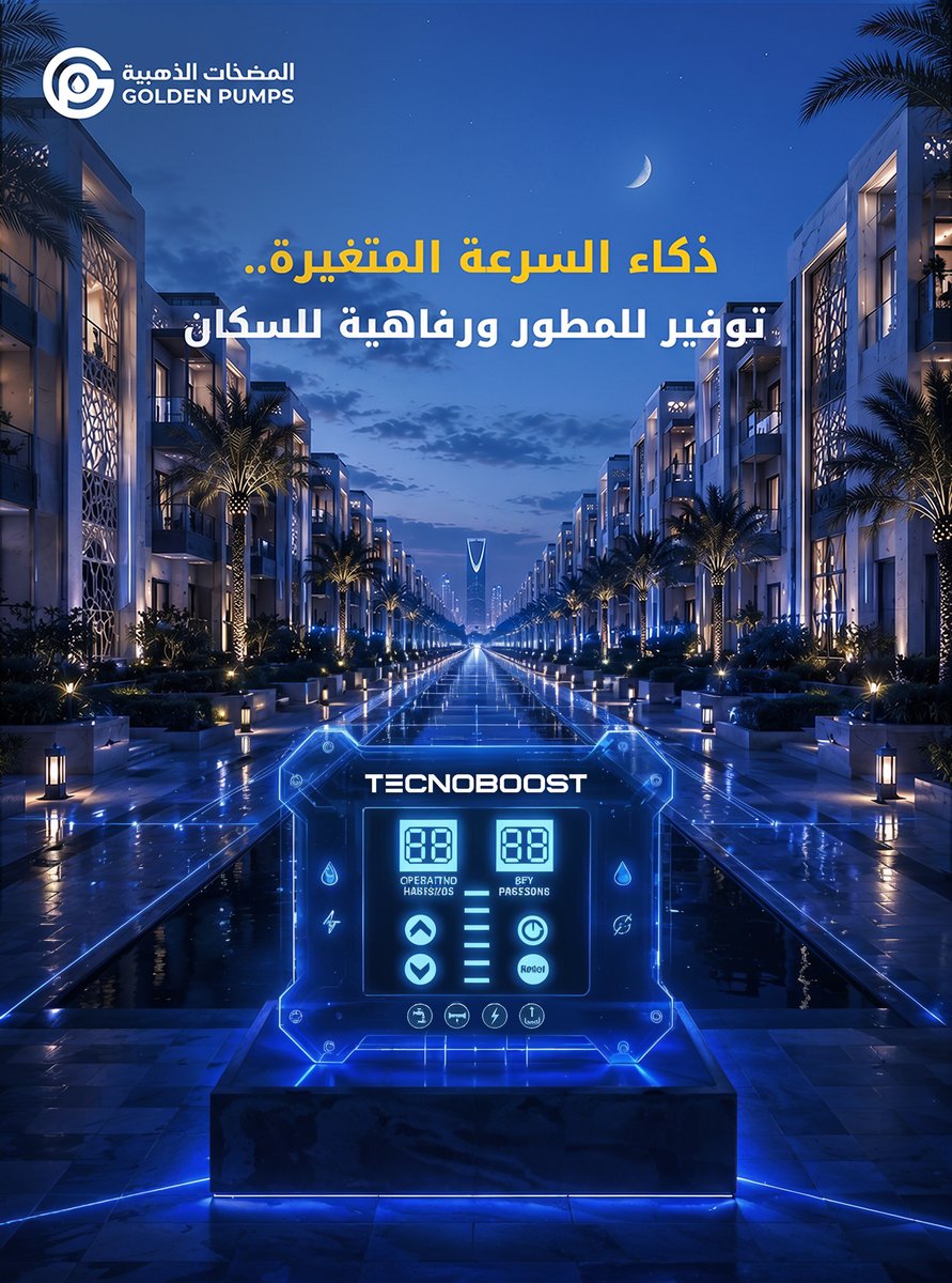 GoldenPumps_SA's tweet photo. التفاصيل الصغيرة.. هي من تصنع الفوارق الكبرى في العقارات! ✨

في Golden Pumps، نؤمن أن كفاءة المبنى تبدأ من قوة أساساته. تمنح أنظمة الضخ المتطورة مشروعك "ذكاءً في الإدارة"، حيث تتكيف فوراً مع احتياج السكان؛ مما يضمن ضغطاً ثابتاً في الأدوار العليا، وهدوءاً تاماً في الأنابيب، مع حماية كاملة من مشاكل الصيانة المتكررة.

توفير 40% من فواتير الكهرباء ليس الميزة الوحيدة؛ بل إن القيمة الحقيقية تكمن في بناء علامة تجارية عقارية مرتبطة بالجودة والرفاهية الحقيقية. الملاك والمستأجرون يقدرون المشاريع التي تهتم بأدق تفاصيل راحتهم وتضمن لهم استدامة الموارد.

اجعل من عقارك الخيار ا��أول في السوق.. بذكاء أنظمة الضخ المستدامة.

نحو مشاريع عقارية تواكب تطلعات المستقبل.. جولدن بومبس شريكك في التميز

#GoldenPumps #Tecnoboost #حلول_ذكية #تكنولوجيا_المياه #السعودية #رؤية_2030 #استدامة