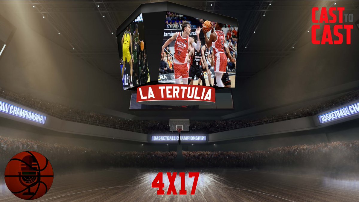 casttocast2's tweet photo. Cast to cast 4x17: La tertulia. @UCAMMurcia  se pone 2º | @unicajaCB , bronce en la BCL

Ya puedes verlo desde nuestra web oficial:
🌐 https://t.co/lxt7grTV1F
#UCAMMurcia #ACB #Baloncesto https://t.co/ZB0p2mEB7y