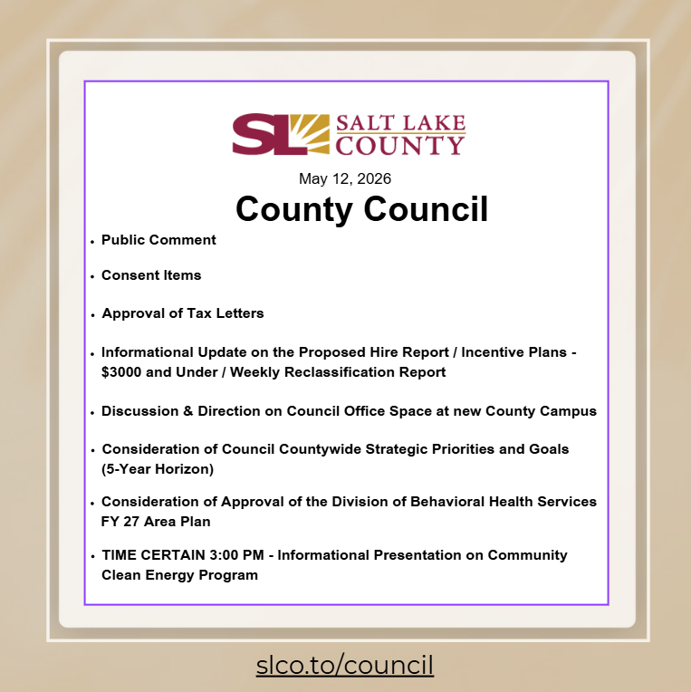 Salt Lake County Council tweet media