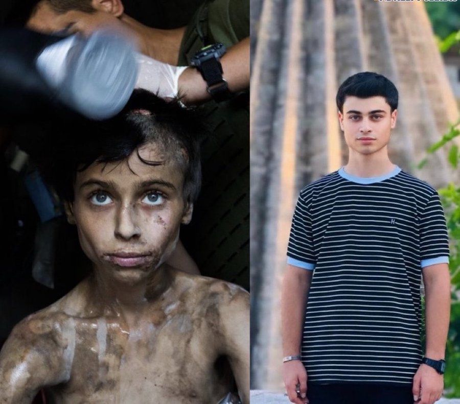 Este es Thomas, un niño yazidí.

Cuando Thomas tenía 11 años, el Estado Islámico asesinó a su familia y lo secuestró.

Los terroristas le dijeron: “Ni siquiera mereces convertirte al islam. Los yazidíes son adoradores del diablo.

Vas a morir de todas formas, así que tienes dos