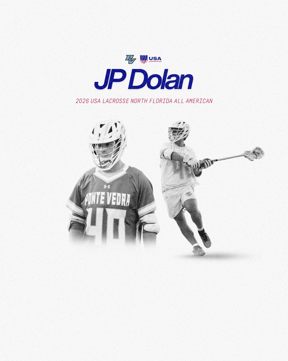 PVSharksLax1's tweet photo. Congratulations to our very own, @JPDolan32 , for being recognized as a 2026 @usalacrosse North Florida All American.🏆 🇺🇸 #AIOGH #FAMILY https://t.co/MzWfN35SLS