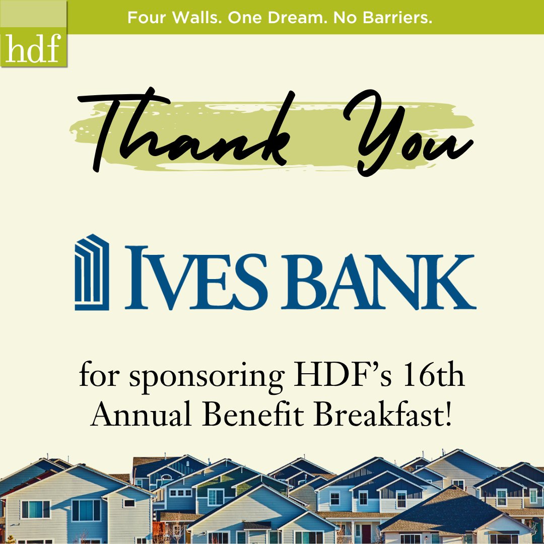 HDFCT's tweet photo. Thanks so much to @ives_bank, one of the top sponsors of our 16th Annual Benefit Breakfast! Your longtime partnership ensures that we are able to provide affordable housing solutions to communities!

 https://t.co/see3V3mdIV

#affordablehousing #firsttimehomebuyer
104w https://t.co/MB6cZwmKjG