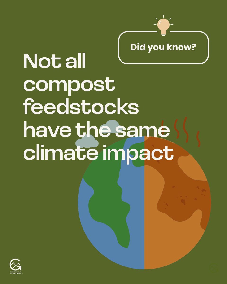 GreenMtTech's tweet photo. Not all compost feedstocks have the same climate impact 🌎
A recent ScienceDirect study found that compost made with poultry manure had the highest greenhouse gas emissions, reaching a global warming potential (GWP) of 512 kg CO₂e per pile. Read: https://t.co/1nxHU5QWdb https://t.co/uUvHcrftlp