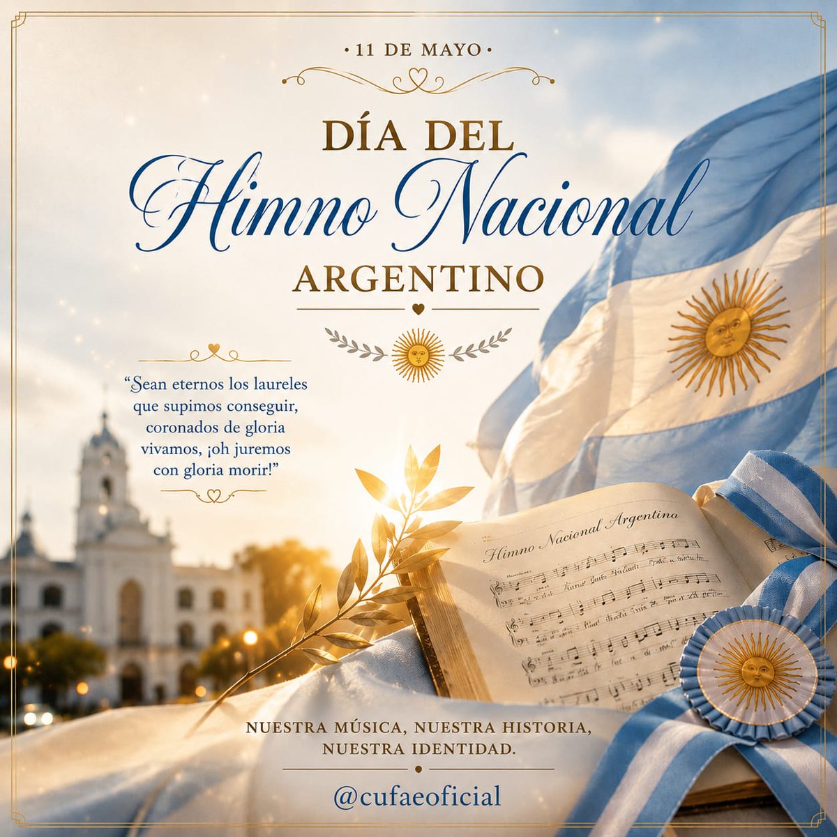 Cufaeoficial's tweet photo. Día del Himno Nacional Argentino!!!🇦🇷🇦🇷🇦🇷🇦🇷

#diadelhimnonacionalargentino 
#larioja
#Cufaeoficial https://t.co/QZeRJZ0qgm