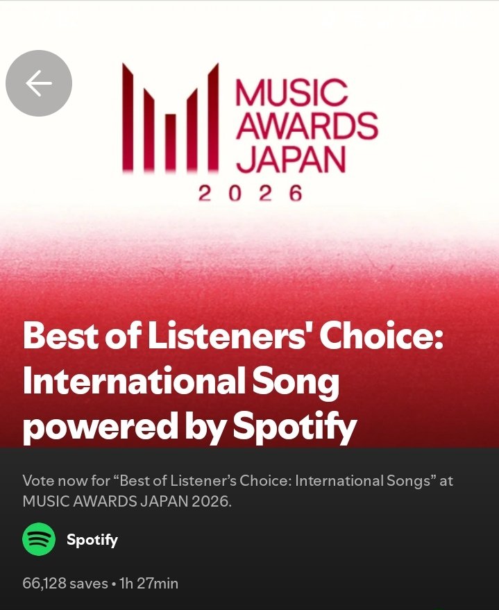 onlyforseokjini's tweet photo. Drop your daily vote in the comments!

Vote DSYLM in Music Awards Japan Best of Listeners’ Choice 🗳️ 

Vote daily with premium and non-premium accs 🚨 
Final voting ends on May 20. 

Vote here: https://t.co/7tnqN4jJc7 https://t.co/2uWPkTAYmB