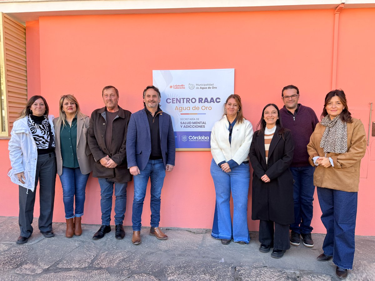 saludmentaladic's tweet photo. Agua de Oro tiene Centro Asistencial 🎉
La subsecretaria de adicciones, Vanina Baronetto junto al intendente Miguel Aguirre y la legisladora Presas, encabezaron el acto. 
Esta nueva etapa implica una ampliación de servicios: se incorporan tratamientos y grupos de terapia. https://t.co/uWWULa8YRX