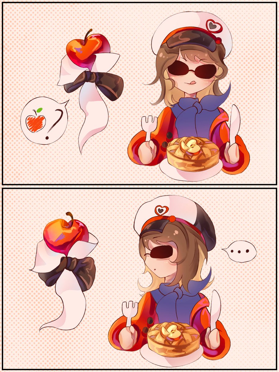 auami_'s tweet photo. PLEEEASE don't eat this APPLe 😭

#reverse1999 #art https://t.co/gm6UayQ9IB