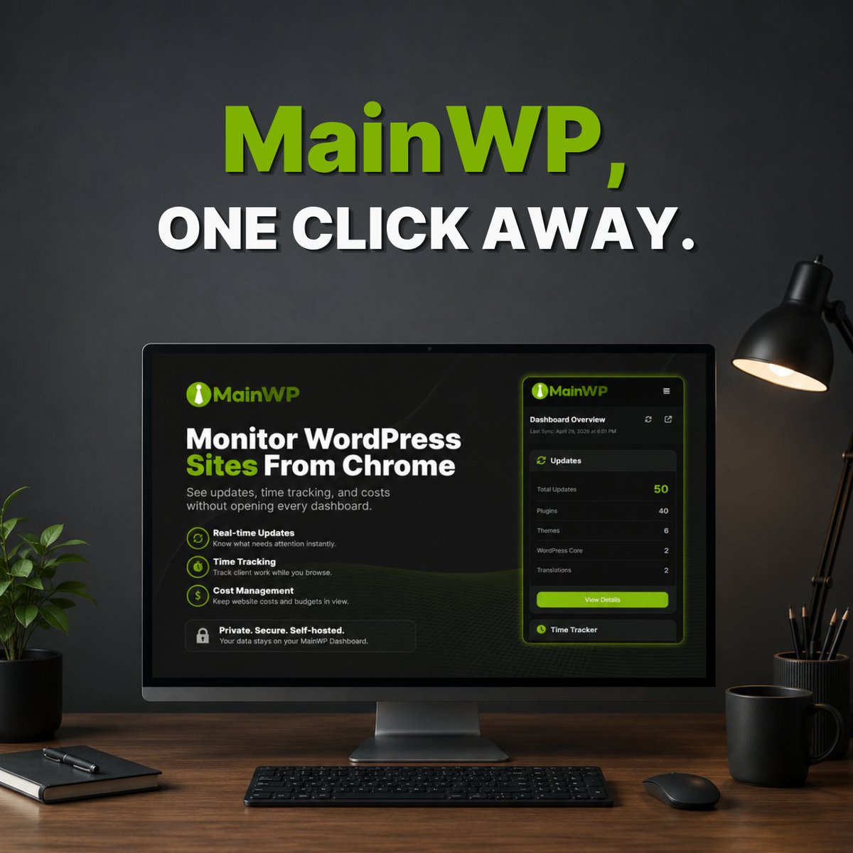 MainWP tweet media