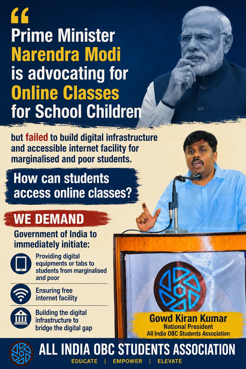 All India OBC Students Association (AIOBCSA) tweet media