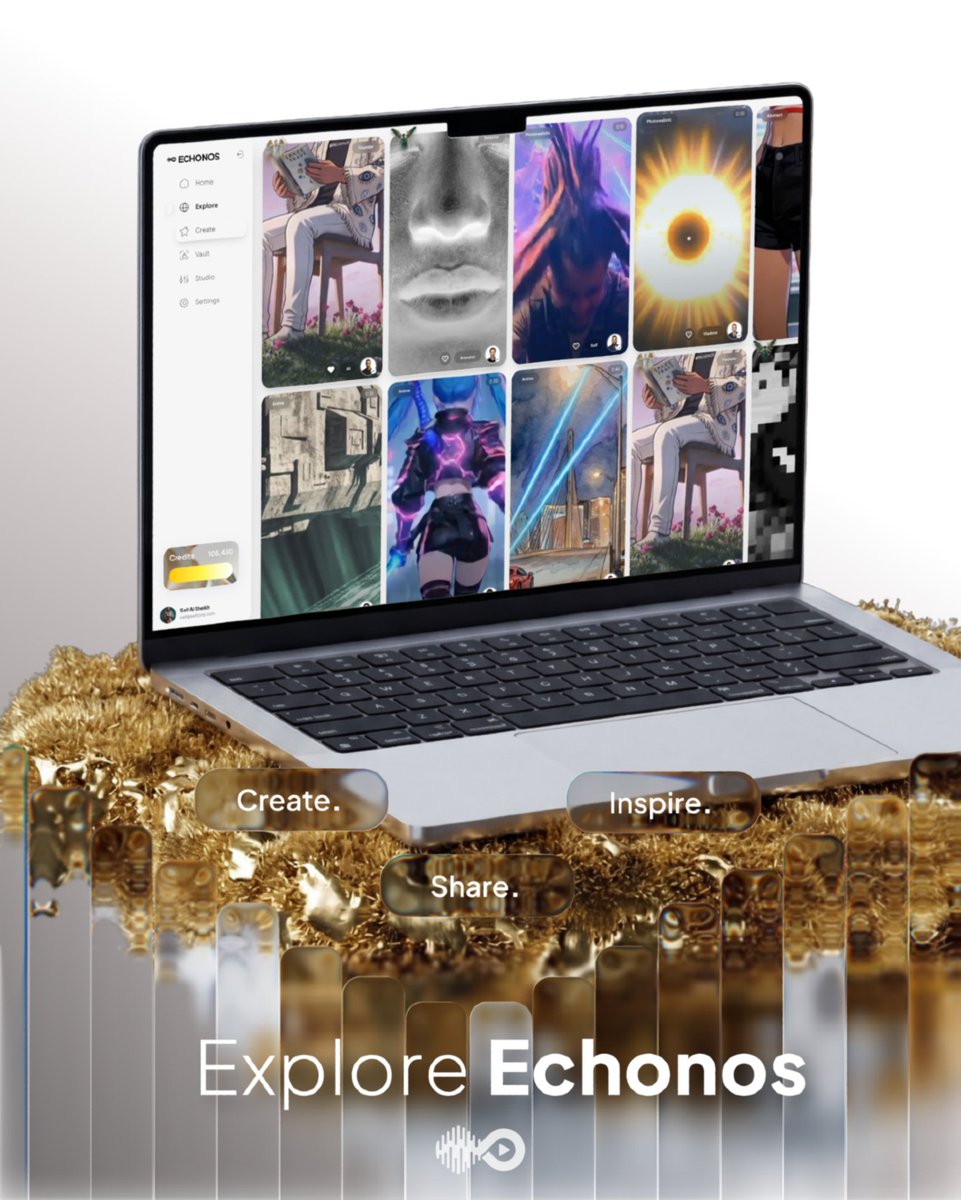 echonos_ai's tweet photo. Create. Share. Inspire.
Explore what's being built inside Echonos. https://t.co/d4HkgH87gV