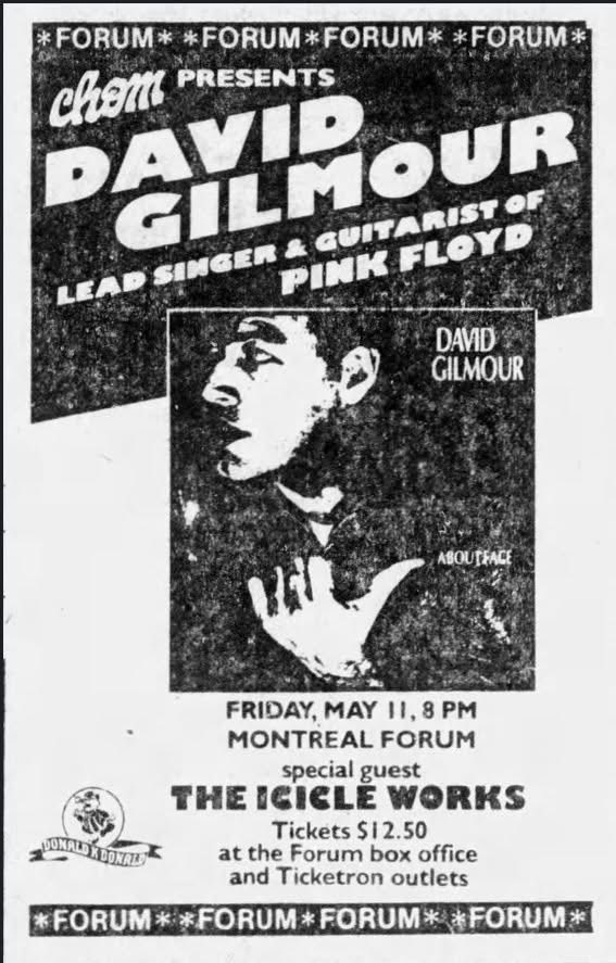 David Gilmour Tour tweet media