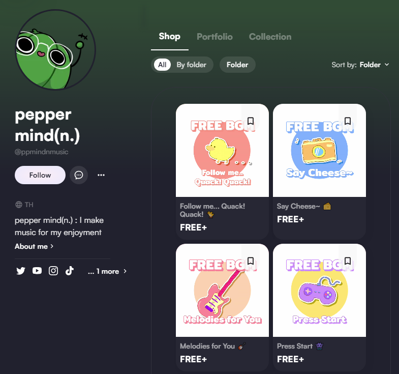 ppmindnmusic's tweet photo. Hello everyone 🤓

I have VGen Shop now, you can download my BGM here, 
and I have a plan to open Commissions soon.

Thanks for your support 💚
Link: https://t.co/fooIpUlLjy https://t.co/z9OXZWjNAO