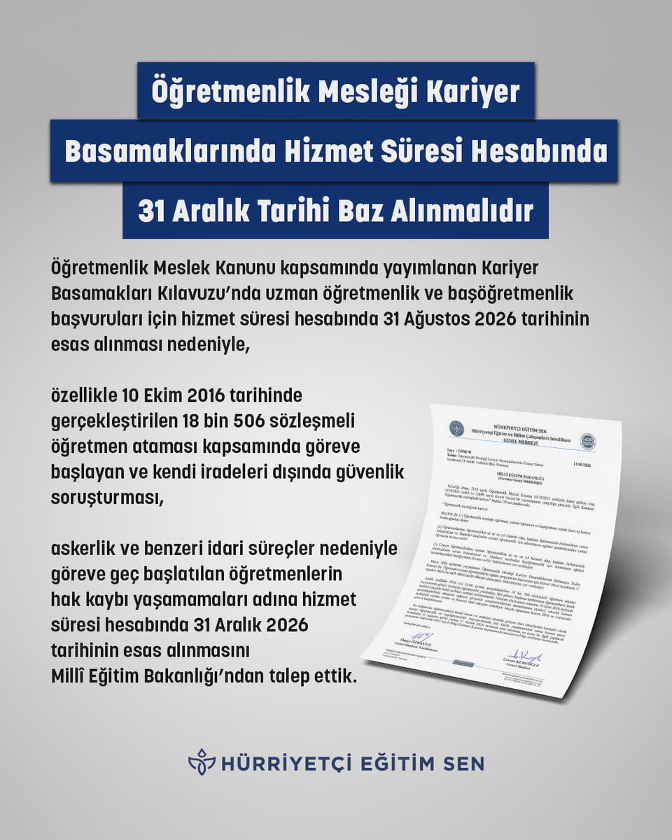 Hürriyetçi Eğitim Sen Genel Merkezi tweet media