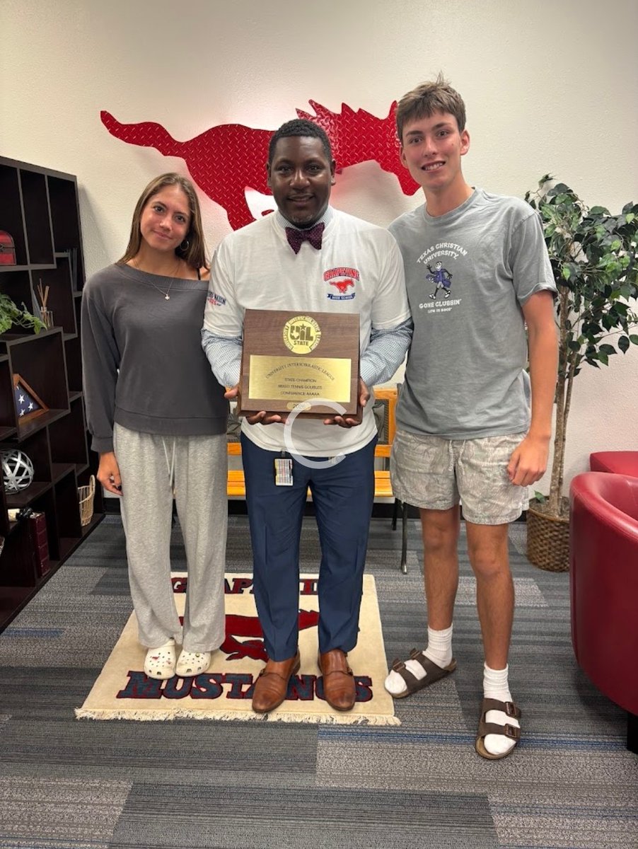 GHS_tennis's tweet photo. Hardware delivered.  RahRahRah #MustangsFight @AlexFingers7 https://t.co/vLaByuWouU