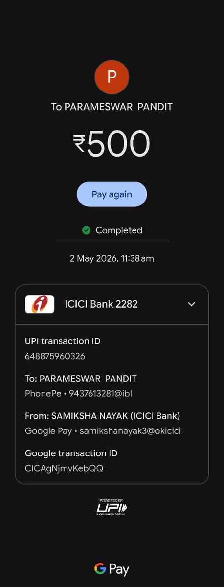 BambooMan1794's tweet photo. @VGuardOfficial Thank you for your prompt action but the bill generated was too late and the technician (Mr. Parameswar Pandit) who came took 900/- from us while the bill we got lately was 300/- only.
Such unprofessional behaviour is not acceptable from a reputed company like #Vguard. https://t.co/utN9lEjJvC