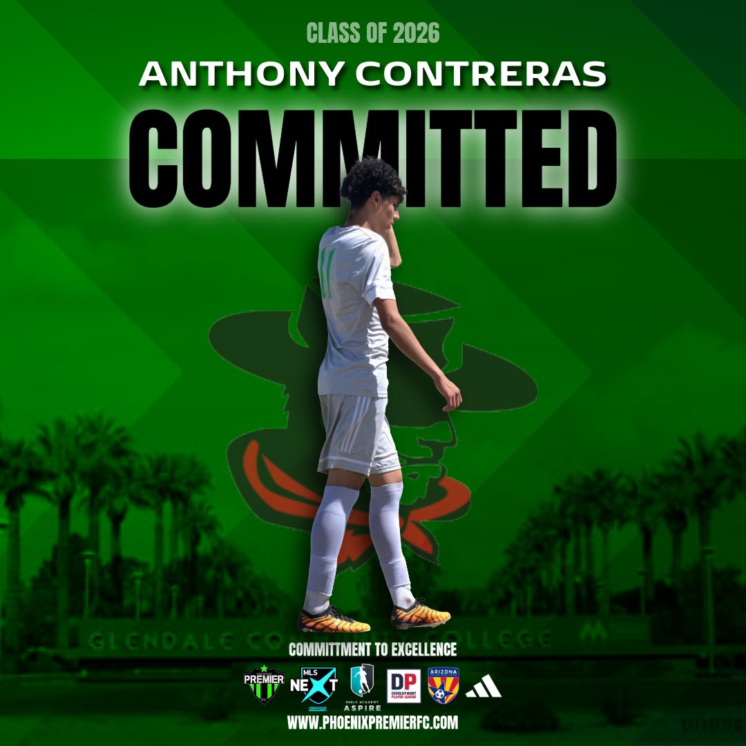 phxpremierfc's tweet photo. ✍️ Congratulations to Anthony Contreras of our U19 @mlsnext AD team who has committed to continue his academic and athletic career with @gcc_gauchosoccer 🔥 https://t.co/yiJZl74pY9