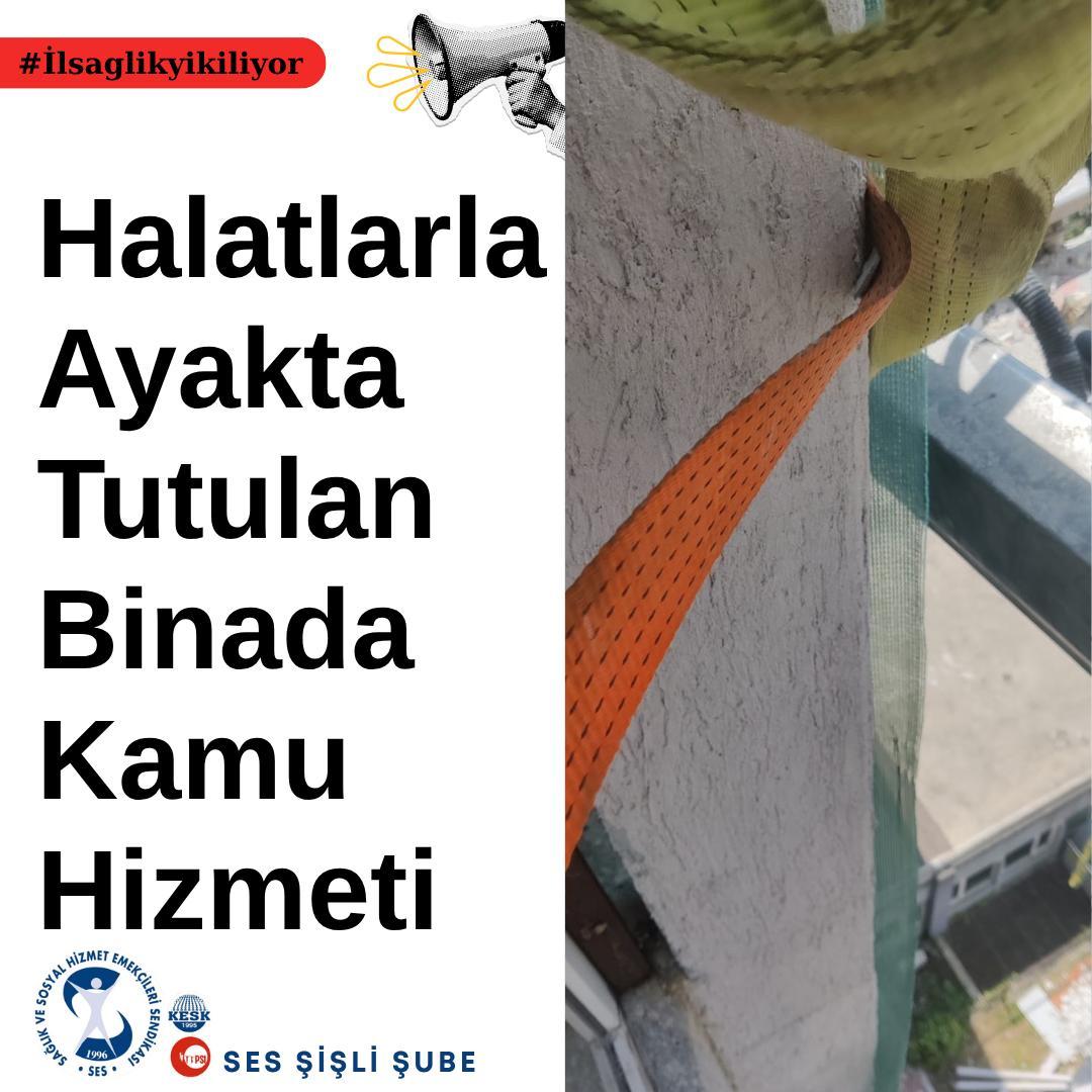 AbuzerAslan78's tweet photo. Depreme dayanıksız diyerek boşaltılan Şişli Etfal yerleşkesinde kamu hizmeti verilmeye devam ediyor Sağlık emekçisi arkadaşımız her gün risk altında çalışmak, vatandaşımızda hizmet almak zorunda bırakılıyor
İl sağlık binası olarak kullanılan  boşaltılmalıdır
#İlsaglikyikiliyor https://t.co/DZjQBC7EMO