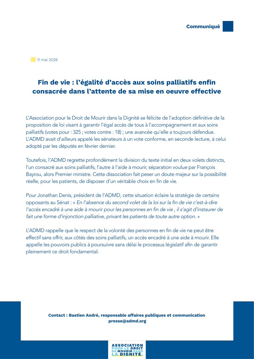 Mourir dans la Dignité tweet media