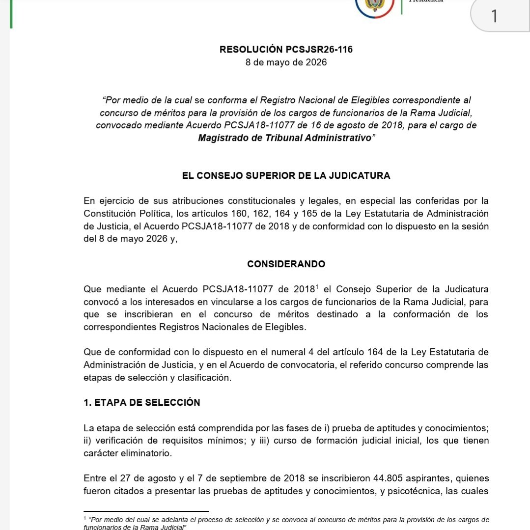 SuarezTrinando2's tweet photo. Próximos Magistrados-as de Tribunales Administrativos. No todos. Pero los primeros 20-25 seguramente muy pronto: https://t.co/U7siQnu7OO