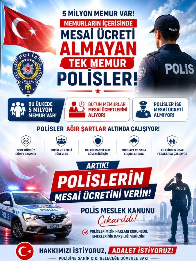 Yhsgihtholsun's tweet photo. Türk Polisi olarak her zaman devletimizin emrinde milletimizin hizmetindeyiz Ancak özlük haklarımızdaki iyileştirmelerin artık somutlaşmasını beklyoruz Alın terimizin karşılığı olan düzenlemeler teşkilatımza güç verecektir #PoliseMaaşAdaleti https://t.co/a977C6rMrC