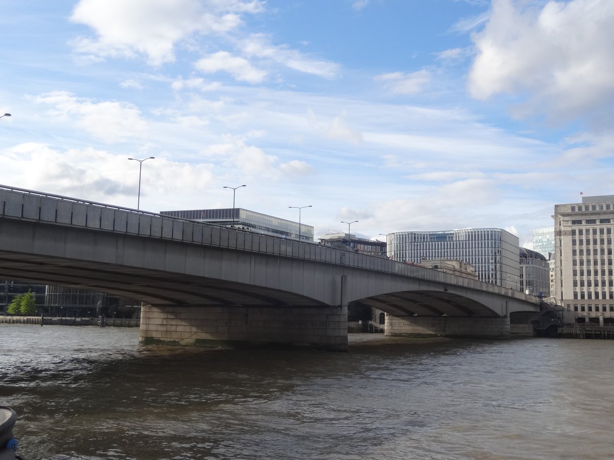 JamesLucasIT's tweet photo. For more than 600 years, London Bridge was the longest inhabited bridge in Europe. Today, the one that stands in its place is one of the most boring on Earth.

This is the story of what was once considered a wonder of the medieval world...

Construction began in 1176 and it took 33 years to complete. When it opened in 1209, it was the first great stone arch bridge ever built in Britain: 19 pointed arches and a wooden drawbridge stretched across more than 900 feet of fast-flowing tidal river.

It was an engineering feat so audacious that for centuries it was the only stone crossing of the Thames in London.

But the bridge itself was only half of what made it remarkable. People lived on it...

By 1358, there were 138 buildings recorded along its span. Shops, workshops, taverns, and four-storey houses leaned out over the water on both sides, transforming the road into a covered street. At its centre stood a chapel dedicated to Saint Thomas Becket, last rebuilt between 1387 and 1396 by Henry Yevele, master mason to three kings of England.

The arches were so narrow that the Thames had to fight its way through them, sometimes producing a six-foot drop in water level between one side and the other. Boatmen had a saying: "London Bridge was made for wise men to pass over, and for fools to pass under." In some winters the river froze around the bridge so completely that fairs were held on the ice.

The bridge survived the Great Fire of 1666. It survived the plague. It survived 600 years of weather, war, and use. However, by the 18th century, it was dilapidated and considered old fashioned. The buildings had been removed, the arches were too narrow for modern shipping, and the city had outgrown it. In 1831, John Rennie's stone bridge opened beside it and the medieval one was taken down the following year.

Rennie's bridge (famously referred to in TS Eliot’s The Waste Land) has since been sold to America and moved to Arizona. The present bridge, the one that crosses the Thames today, was opened in 1973, and it carries nothing of the wonder that came before...

Philosopher Roger Scruton once said: "Beauty matters. It is not just a subjective thing but a universal need of human beings. If we ignore this need we find ourselves in a spiritual desert."

-- -- --

If you enjoyed this, I write a weekly newsletter read by over 50,000 people who love rediscovering the beauty of the past. You can join us here:

https://t.co/hgJUdR0jlx

If you'd like to support my work, a paid subscription is what makes it possible.