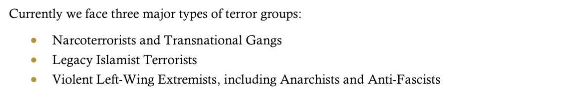 SourceSlack0's tweet photo. I had to look it up and it’s true, according to the US government, if you are against fascism, you are considered a terrorist… If you are against everything Hitler did, you are a terrorist…

What…the…actual….fuck

https://t.co/mcmsnqbXME

Page 5: https://t.co/k55mFF4Zb4