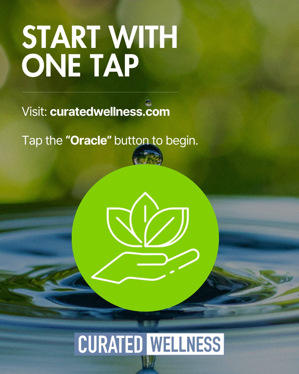 CuratedWellness's tweet photo. Your health decisions deserve clarity grounded in evidence.

The Oracle provides access to insights sourced from a private, curated library of expert-vetted books, clinical research, and practitioner protocols—designed to help you understand the root cause of your symptoms with confidence.

Experience a more informed approach to wellness. Access The Oracle: https://t.co/ol4jAx4cOI

#CuratedWellness #TheOracle #RootCauseHealth #EvidenceBasedWellness #HolisticHealth #FunctionalWellness #WellnessInnovation #HealthIntelligence #ClinicalWellness #InformedHealth
