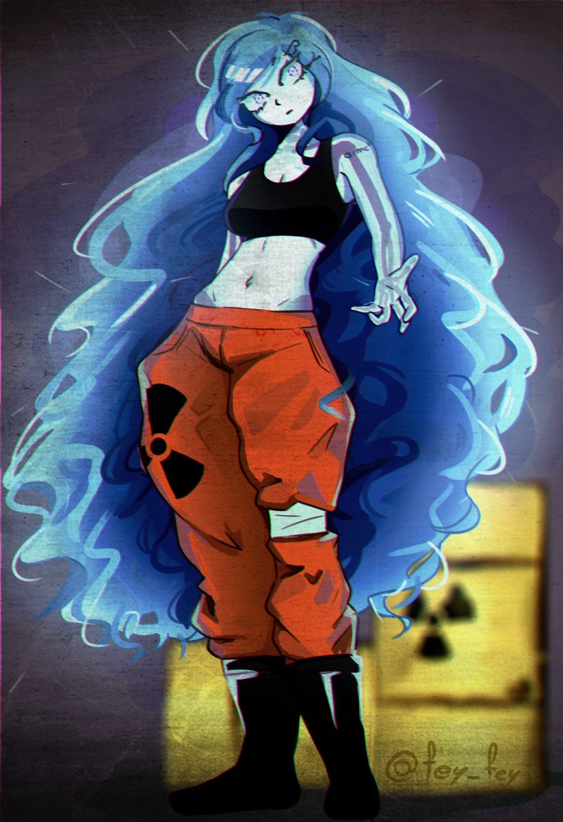 fey_fei_'s tweet photo. I tried to draw with the theme "radioactive" for a discord event https://t.co/nCHX0HFV8F