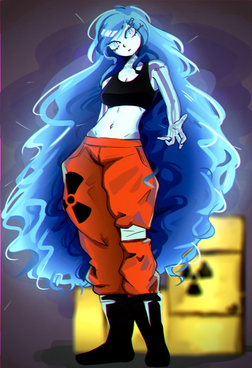 fey_fei_'s tweet photo. I tried to draw with the theme "radioactive" for a discord event https://t.co/nCHX0HFV8F