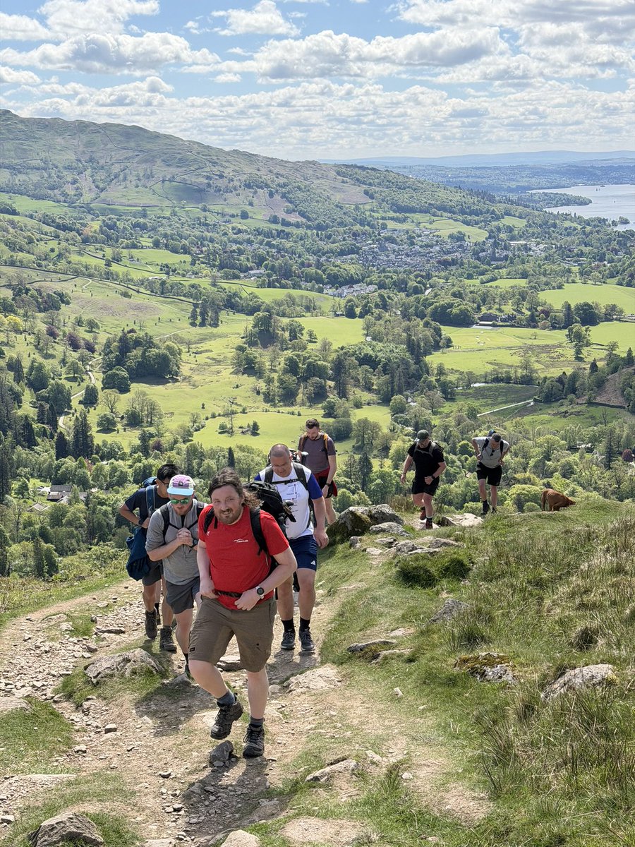 johnwilliams77's tweet photo. Amazing day doing the Fairfield Round with @OutdoorLads - 19km, eight Wainwrights, fantastic weather and great company. 

Big thanks to Anthony Dean and Ian Fletcher for leading. 👏🥾 #GetOutside #GetOutMore https://t.co/PIHtDkkyow