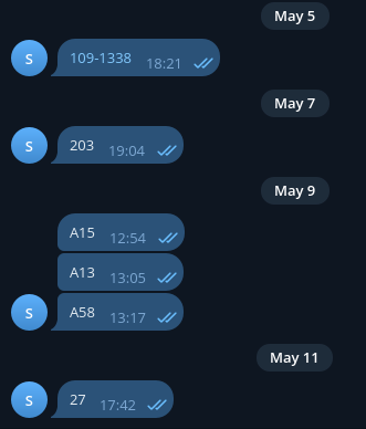 Мои сохраненные сообщения в Telegram - это номерная радиостанция