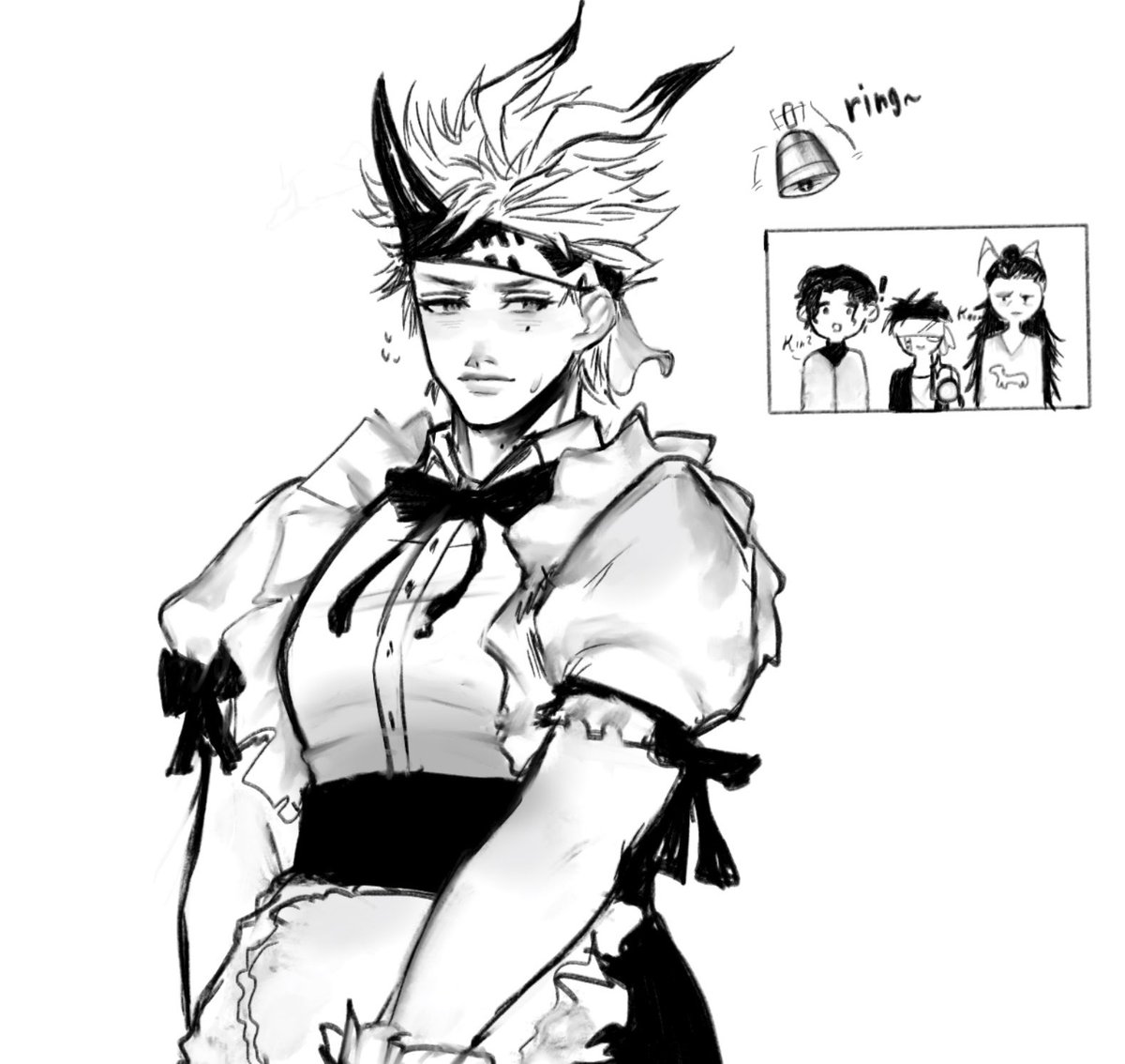 Espresso_112's tweet photo. Happy (late..) maids day!! And bunny..?
##RecordofRagnarok #shuumatsunovalkyrie #qinshihuang #kintoki https://t.co/JzUlW7ib39