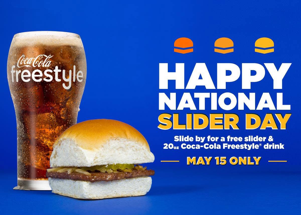 Pricerrors's tweet photo. WHITE CASTLE GIVING AWAY FREE SLIDERS

National Slider Day on May 15

Use code: ‘SLIDERDAY’ on your online order

One per customer, in-store pickup only https://t.co/OgWu6opCew