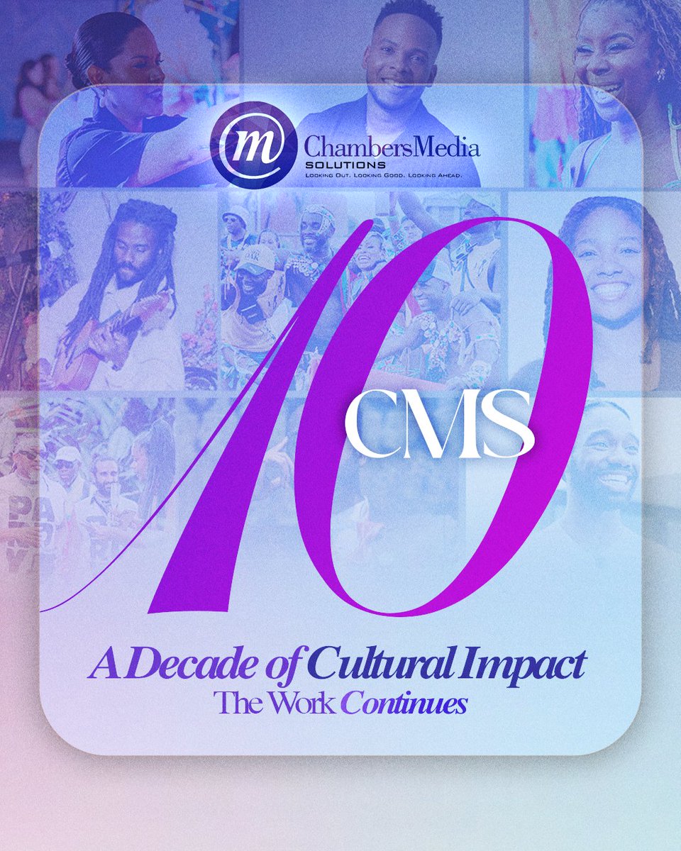 ChambersMedia_'s tweet photo. CMS 10: A Decade of Cultural Impact. A milestone and a foundation. The work continues, deeper than ever.

#CMS10 #DecadeOfImpact #TheWorkContinues #CMS https://t.co/RboES0jLJs
