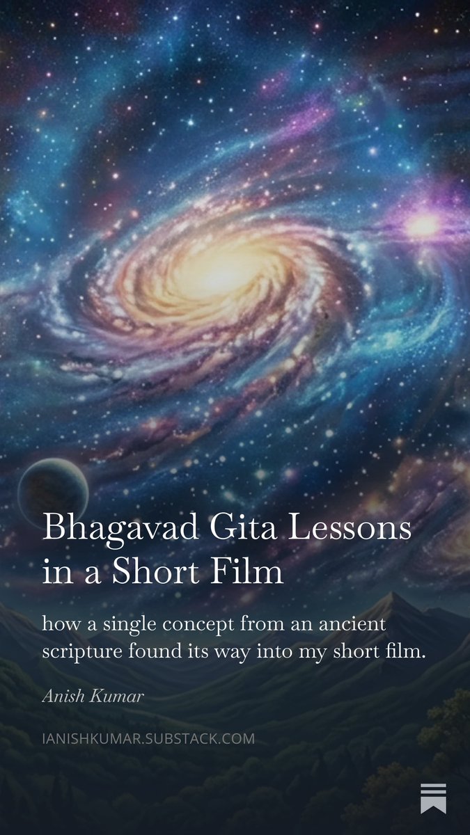iAnishKumar's tweet photo. Bhagavad Gita Lessons in a Short Film 

Link : https://t.co/maIaxHrgHG https://t.co/ksLaiBJruS