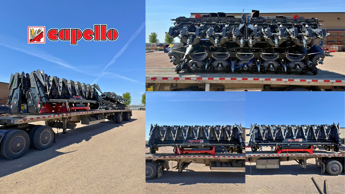 capelloheaders's tweet photo. Loaded up and heading to @NorthStarHdwe! Three heads on the move and one step closer to the field. Built for performance. #harvestexperience https://t.co/q3RthjERwD