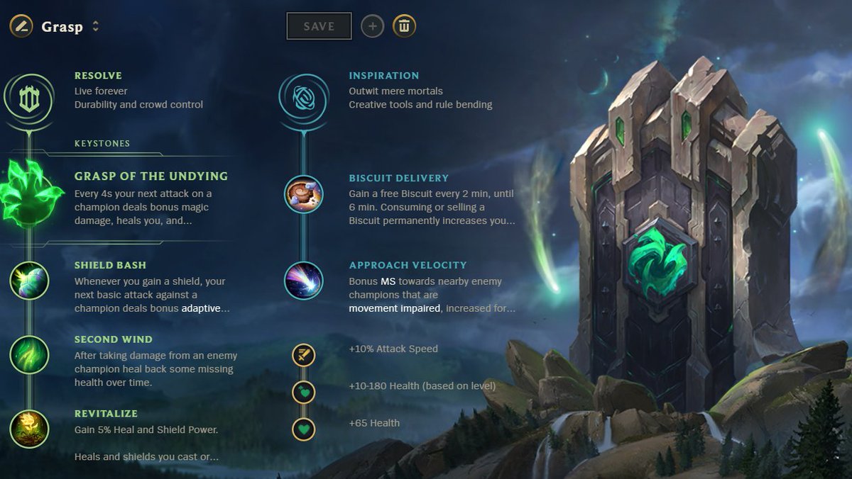 Shield Bash Rune Runes/Build: Grasp/Shield Bash since you will have to bring damage in ...