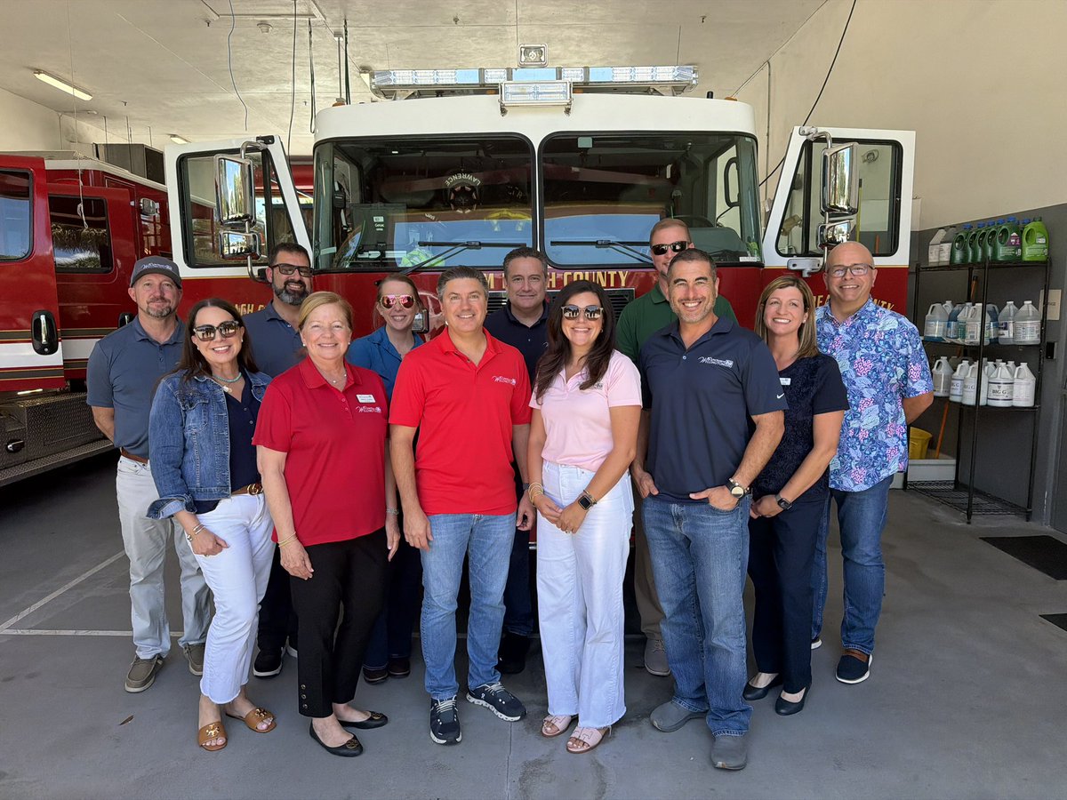 IAFF2928_'s tweet photo. Building strong relationships with our local elected leaders through meaningful engagement at their neighborhood fire stations helps strengthen the partnership between the fire service and the communities we proudly serve.

Local 2928, in cooperation with @PBCFR , recently welcomed members of @Wellingtonflgov Village Council and staff to lunch at PBCFR Station 30. The visit provided an opportunity for council members and staff to meet their local firefighters, tour the apparatus and equipment, and see firsthand the professionalism, dedication, and service delivered to the residents of Wellington each day.

We sincerely thank the council members and staff who took time out of their busy schedules to join us and continue fostering this important partnership.