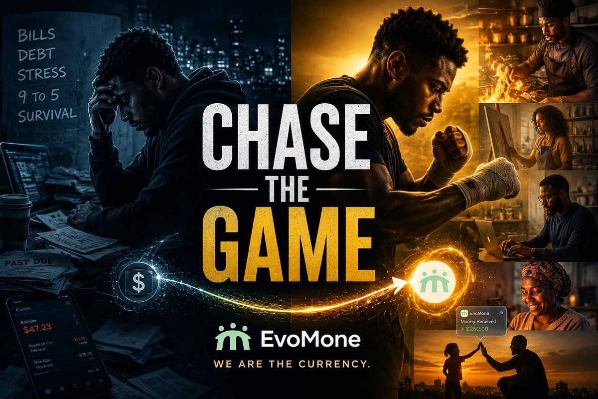 evomoneapp's tweet photo. For too long, we’ve been chasing money, chasing stability, chasing time itself.
But what if the true value was realising how great an individual you can be, and using tools that elevate you, not devalue you?
What if freedom begins the moment you face your fears,  and become great https://t.co/x4ZH3NGPUg