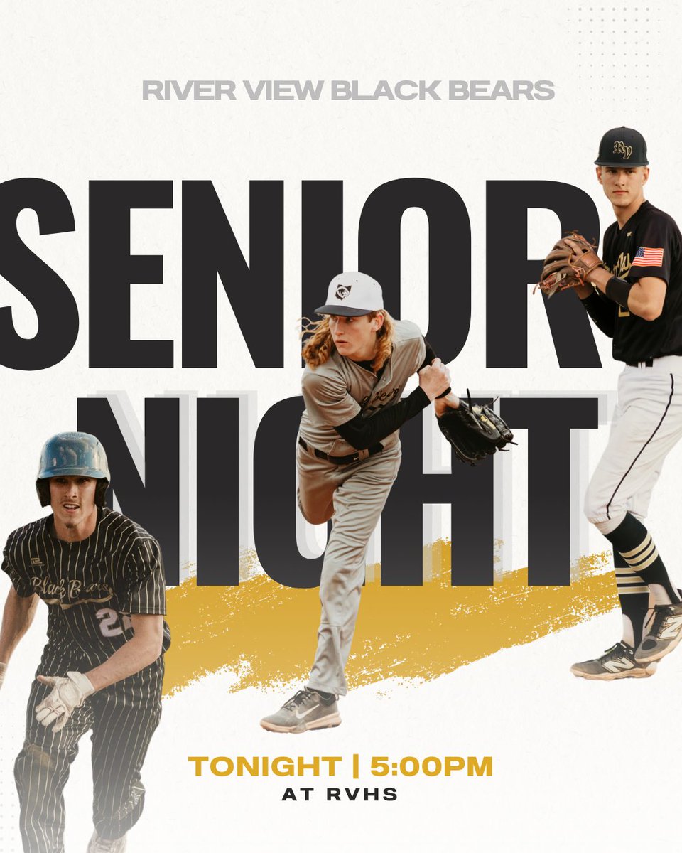 rvbearsbaseball's tweet photo. Senior night for these 3!  Come out and support! https://t.co/pu9q8Wv7sr