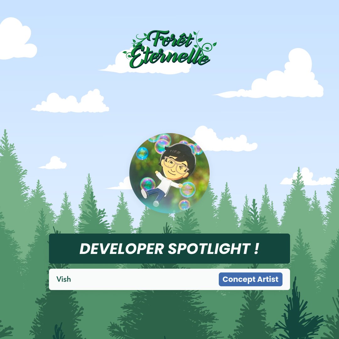 ForetEternelle's tweet photo. Hey trainers ! 💚

Having been part of the fangame community for a long time, he agreed to join Forêt Éternelle as a concept artist to design some of our silly little creatures.

Today, we’d like to introduce you to Vish! (@vish_mons)

🖥️ Aura
© Forêt Éternelle 🌲 https://t.co/KVLHr33xzL