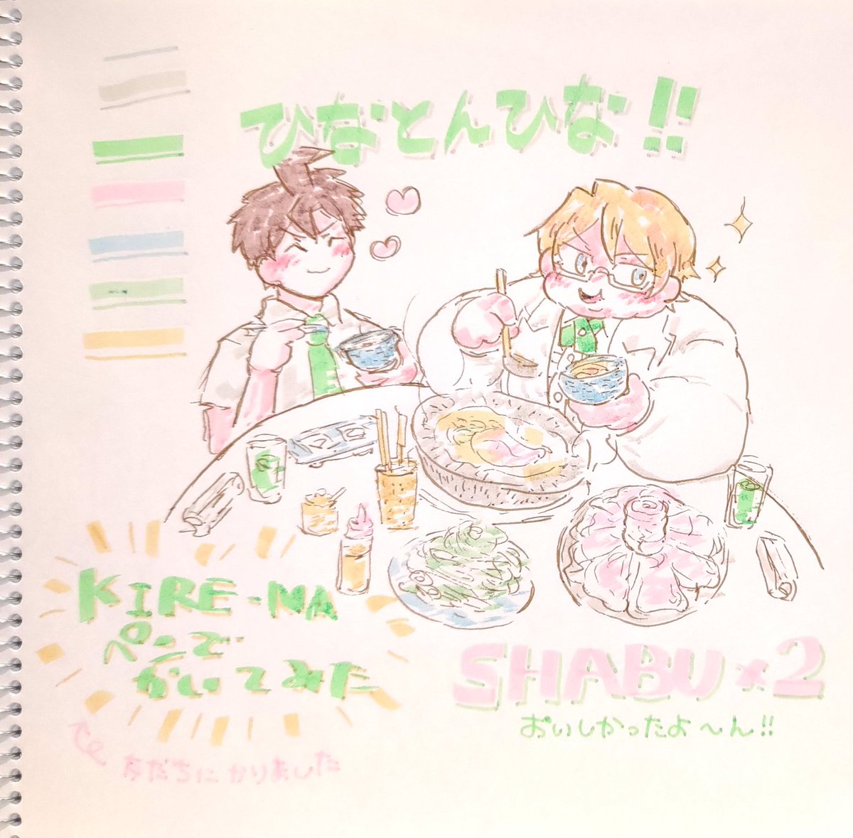 onecocoronpa's tweet photo. かな〜り前に描いたやつ🖌
友達が使ってる画材を借りて描いてみましたが、新鮮で楽しかった😚 https://t.co/1aJBw0vsAA