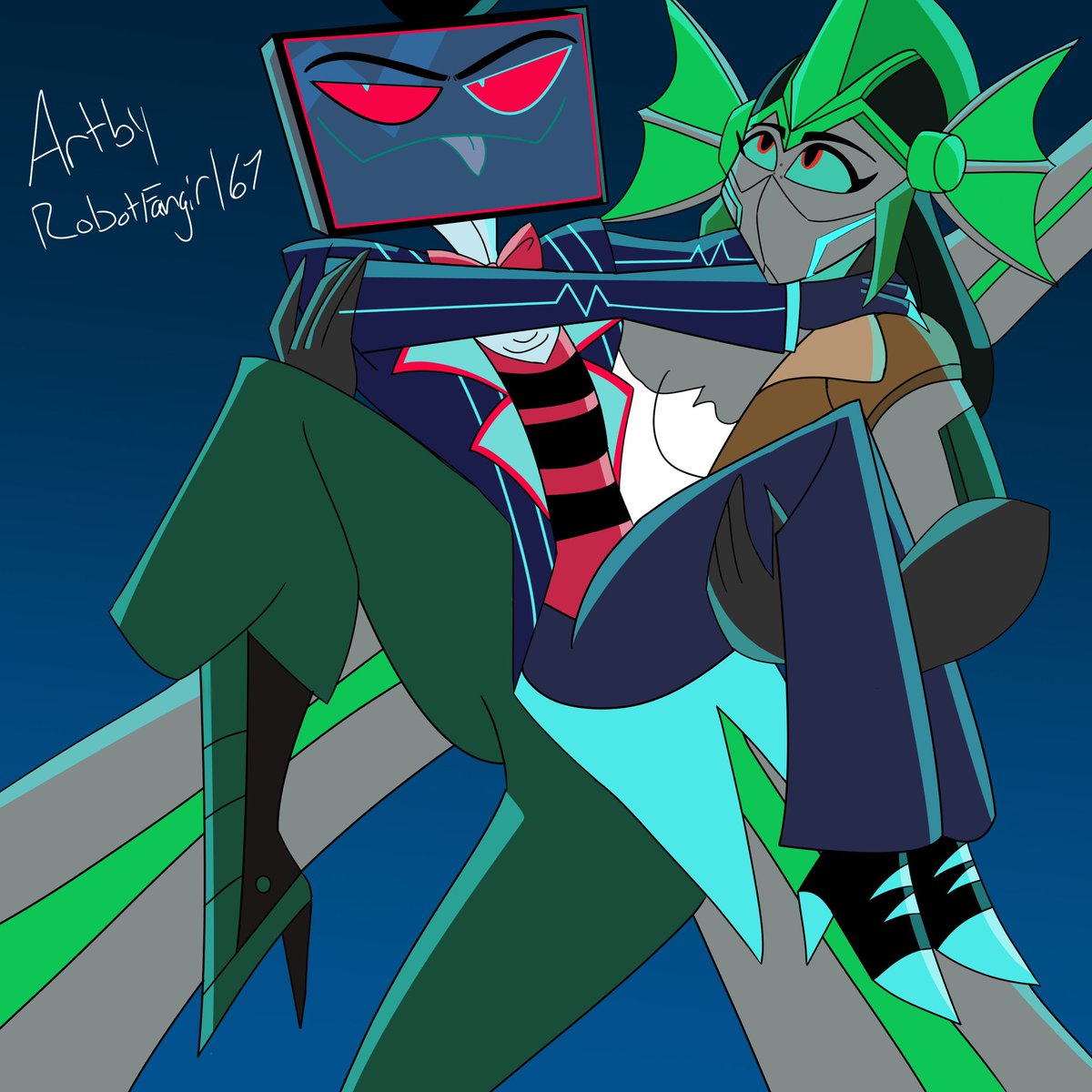 jetatronia678's tweet photo. Made a full demon form with bits my Transformers Oc Jetatronia to Jenny. I also have her flying Vox around in her form. And the last pic is her powering up. It’s another Au in progress I was messing with. #staticjet #vox #hazbinhoteloc https://t.co/Hy4xYSXcec