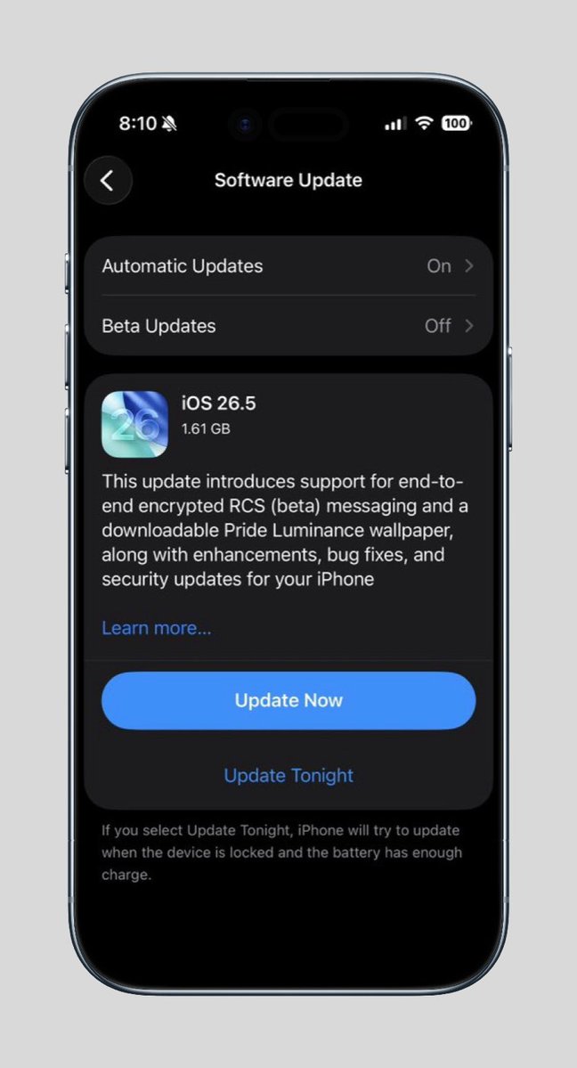 🚨🚀 تحديث iOS 26.5 متاح الآن لجميع المستخدمين حول العالم!