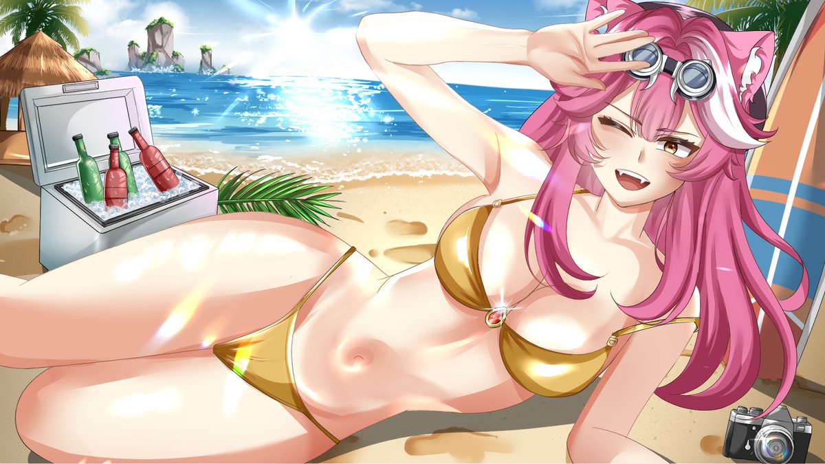 aster_lyn's tweet photo. HAPPY BIRTHDAY RAORA!!☀️🏖️
#RaoraBday2026 #RaorArt #HololiveEN https://t.co/haVrQlsIrK