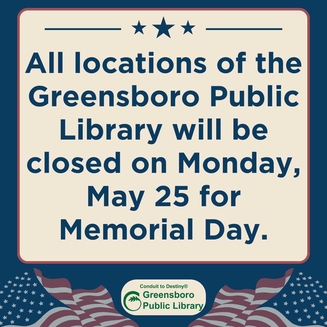 Greensboro Public Library tweet media