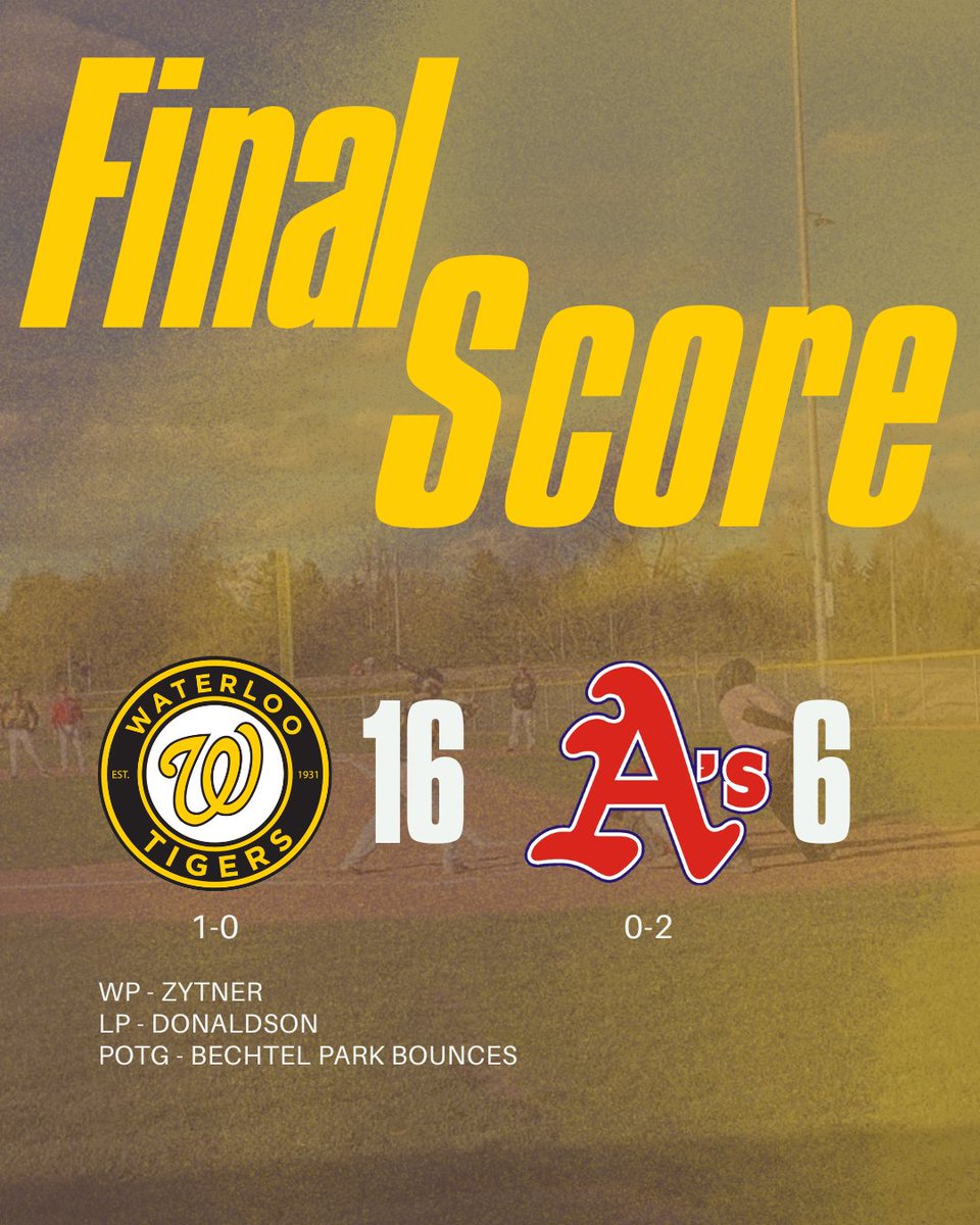 Waterloo Sr Tigers tweet media