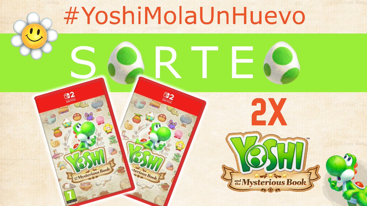 [CONCURSO] Solo hoy, gana 1 de las 2 copias de Yoshi and the Mysterious Book que sorteamos.
☑ Sigue a <a href="/revogamers/">Revogamers</a> y haz RP a este post.
☑ Escribe un post con #YoshiMolaUnHuevo mencionando lo que más te llama la atención del juego.
Detalles en revogamers.net/noticias-w/con…