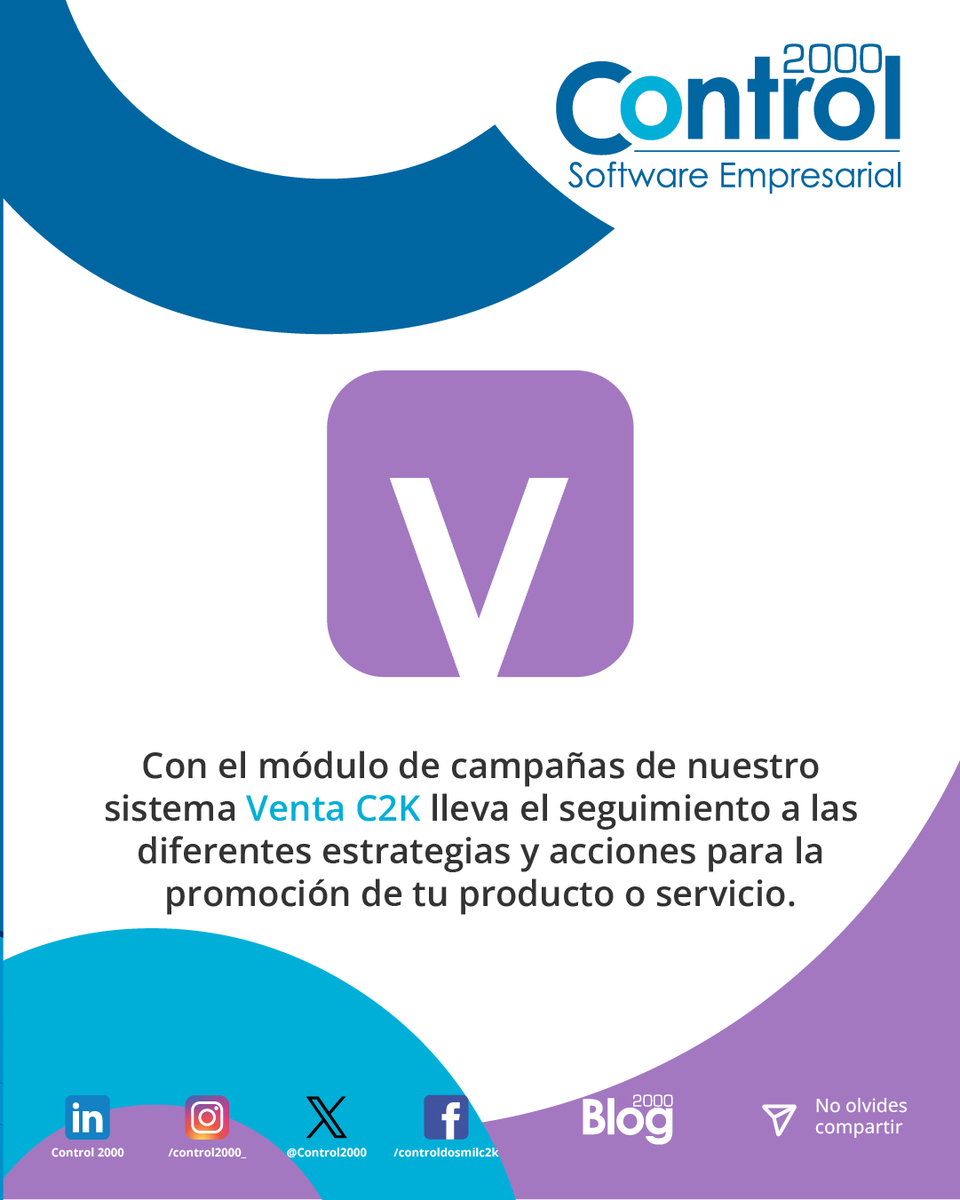 Control2000's tweet photo. ¡Aprende a comparar campañas y mejorar resultados con Ventas C2K! 😱
https://t.co/lpAFuT635D ✅

#Control2000 #VentasC2K #Campañas https://t.co/8NsfDsXeNZ